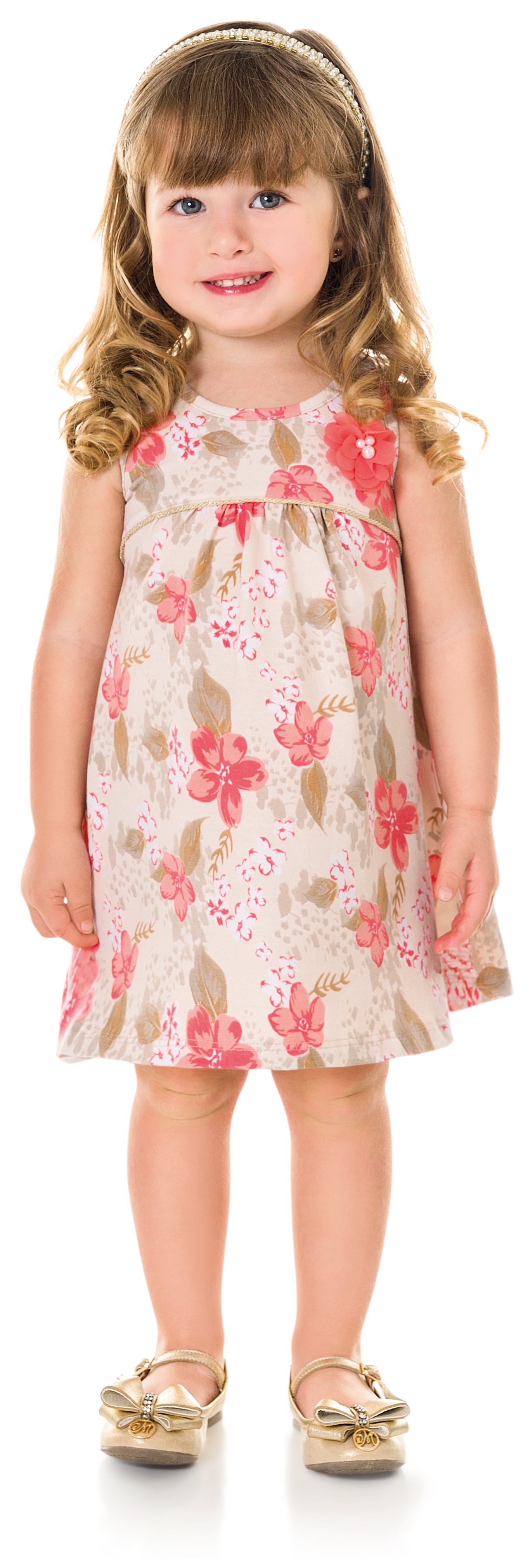 8413-Vestido niña floral