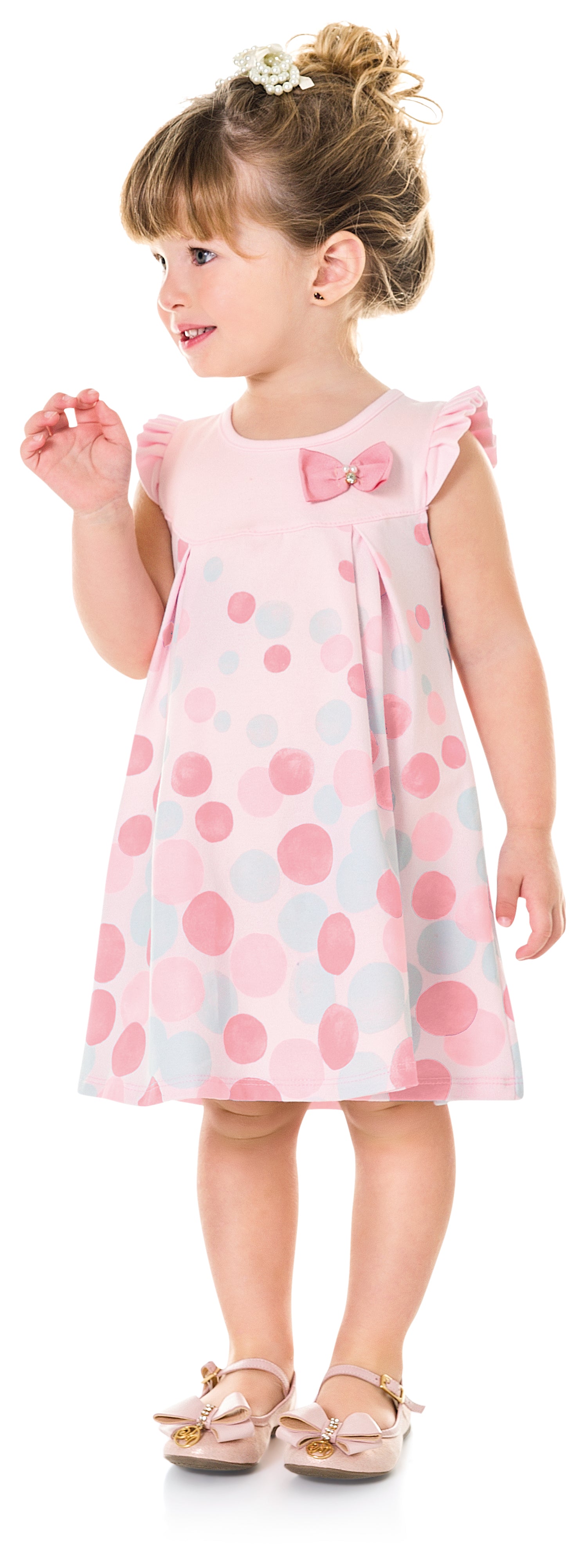 8426-Vestido lunares pastel